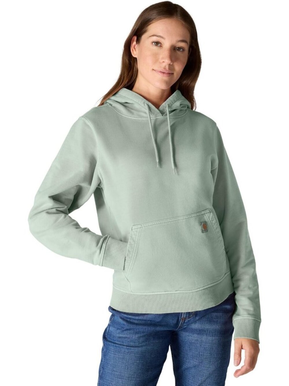 Cozy Women's Relaxed Fit Midweight Hooded Sweatshirt - French Terry, Garment Dye